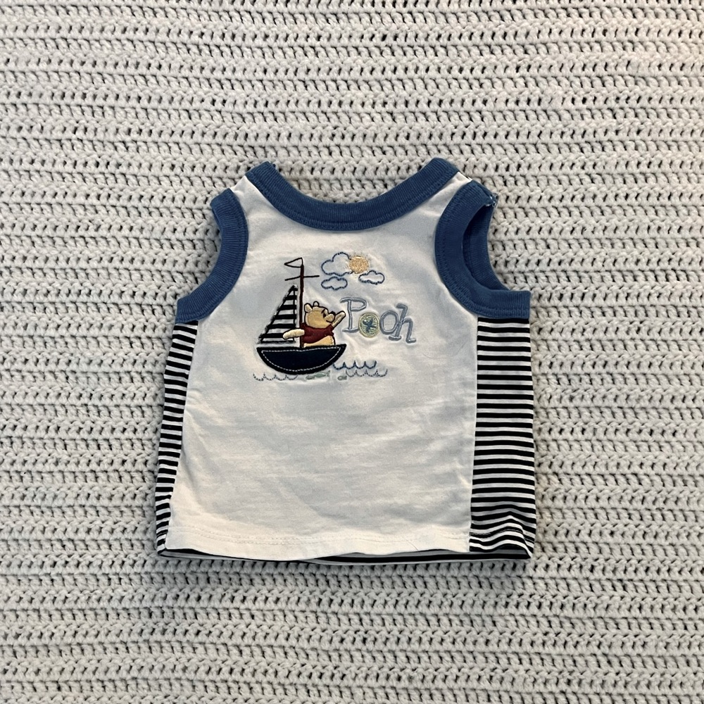 Vintage Newborn sized Winnie the Pooh tank top